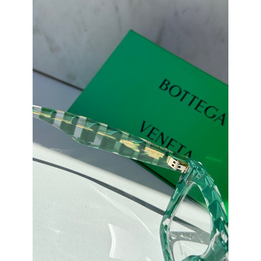 NEW Bottega Veneta BV1215S Braided Green Cat Eye Frames - Picture 6 of 6